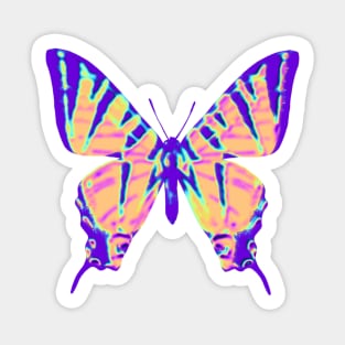 Purple Tiger Butterfly Sticker